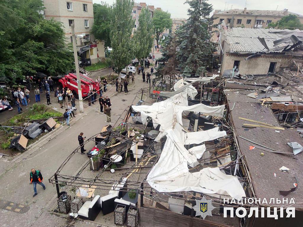 Kramatorsk after the Russian attack, June 27, 2023.
