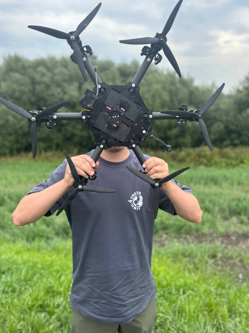 All proceeds from shirt sales go to the workshop. Photo provided by the hero