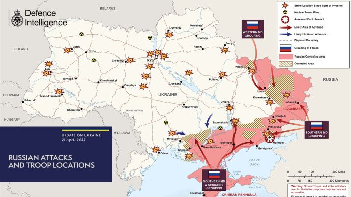 Russia has officially acknowledged that it wants to seize both the east and the south of Ukraine