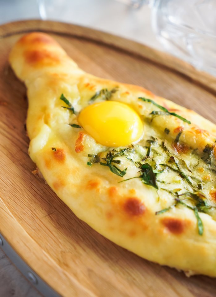 Khachapuri adjarian in Kyiv