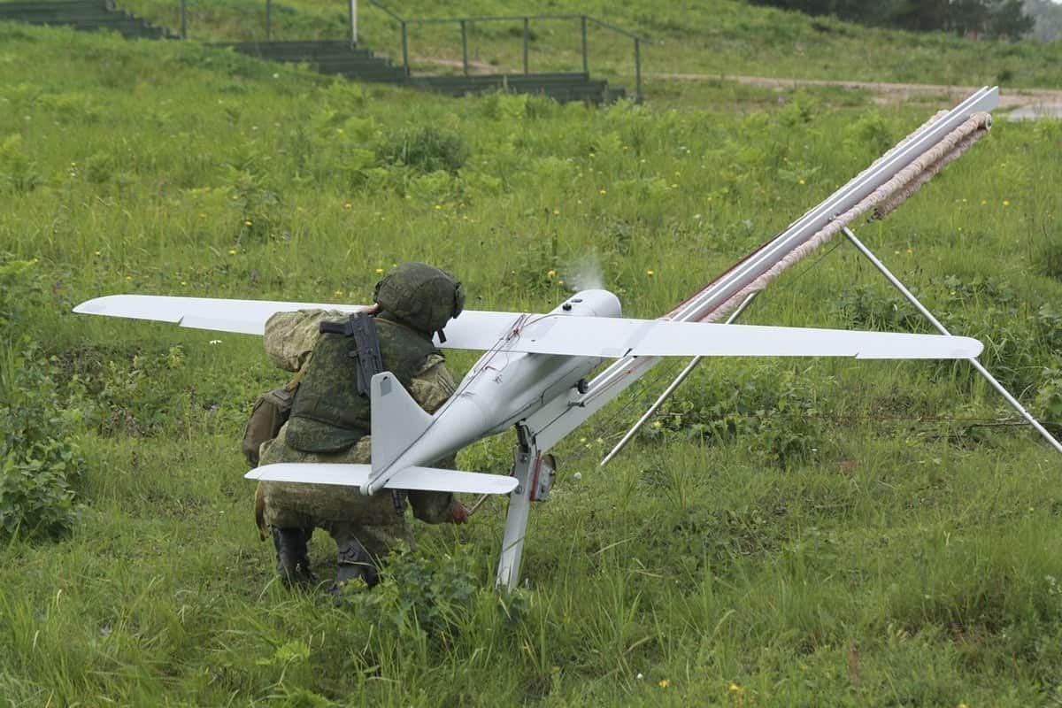 Launch of UAV complex "Orlan-10"