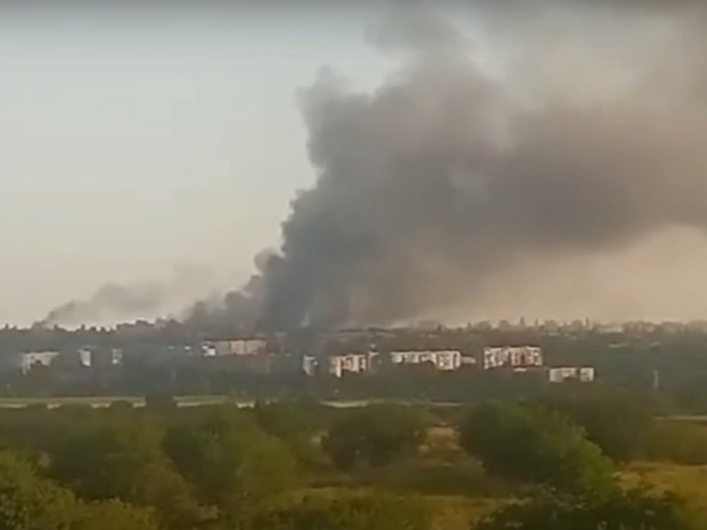 Explosions in Kadiivka