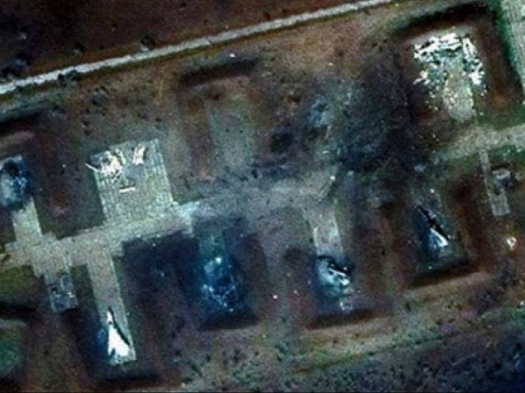 The Russian air base near Novofedorivka after the explosions. August 2022. Crimea, Ukraine