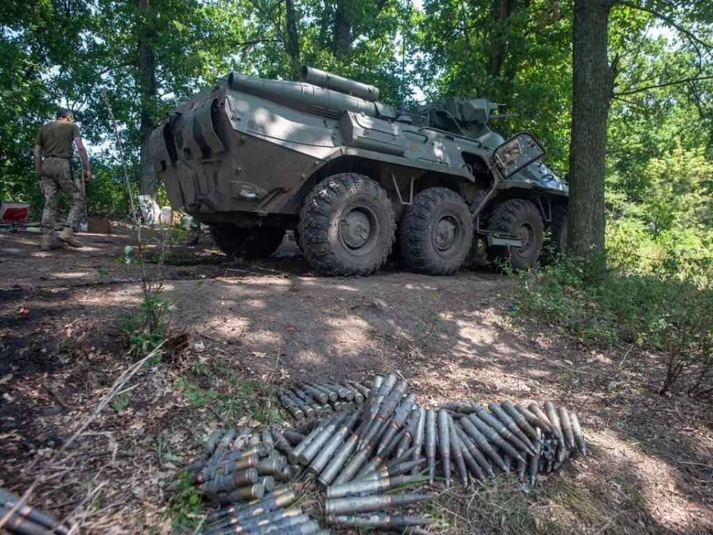 Armored car that was captured by soldiers of the 93rd Kholodny Yar brigade