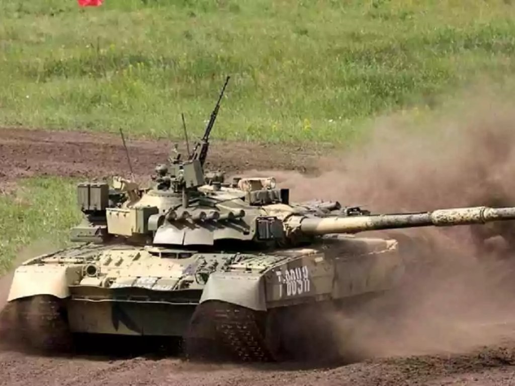 T-80 tank of the Russian invaders
