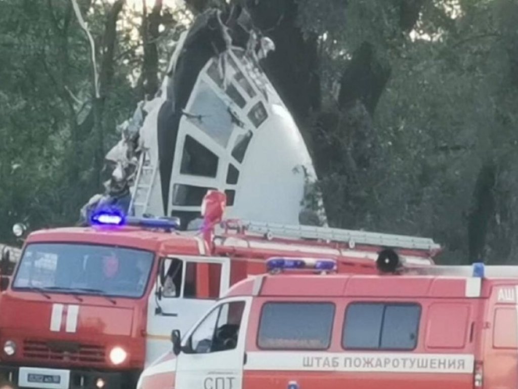 Crashed Russian IL-76, June 2022