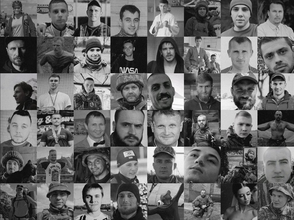 Some of the 200 Ukrainian athletes and coaches killed since Russia launched its full-scale invasion of Ukraine last year