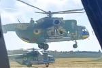 The Ukrainian military struck at the Russians with S-13 missiles from Mi-8MSB-V