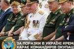 For attacks in Ukraine, the Kremlin ostentatiously punished the commanders of the occupying troops