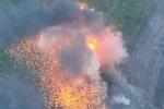 30 OMBR effectively destroyed a Russian truck with ammunition (VIDEO)