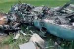 Soldiers of the Yakov Gandziuk Brigade showed a video of a downed Russian helicopter
