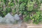 In Zaporizhzhia, Ukrainian soldiers burned a Russian BTR-82A