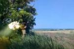 Ukrainian paratroopers from Martlet MANPADS hit an enemy helicopter