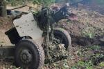 The 152-mm D-20 howitzer was torn from the Russian occupiers
