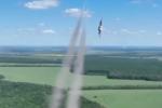 Ukrainian Su-25 from 299 tactical aviation brigade launch missiles at Russian targets