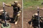 The Ukrainian military uses M224 mortars in combat