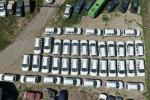 The United States handed over a large consignment of cars to border guards and the National Police